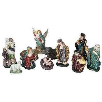 Santons de Noël en céramique 11 pièces