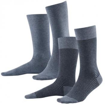 LIVING CRAFTS Komfortsocken Herren 'Arni' 2er-Pack