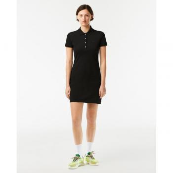 Vestido Lacoste de manga corta y cuello polo acanalado