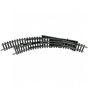 Aiguillage courbé gauche 42° Minitrix 14956 échelle N 1/160 code 80 pour références R1/R2