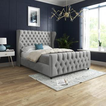 Soft Velvet King Bed Frame