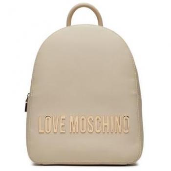 Love Moschino Beige Faux Leather Rucksack with Zip
