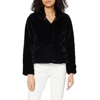 ONLY Damen Onlvida Kunstfelljacke Otw Noos, Schwarz, XS EU