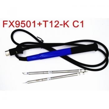 NOVFIX 2 Pack T12 Soldering Tips with 9501 Handle for Hakko FX951/950