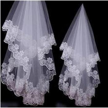 Ivory Lace Wedding Veil 1.5 meter 3 meters Classic Style