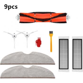 Kit de repuestos de cepillos para aspiradoras Xiaomi Roborock S6 S5 MAX S50 S55 S60 S65 E25 E35, 9 Uds