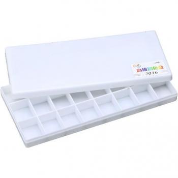 Künstlerpalette mit Netzstruktur in 10/44/58, feuchtigkeitsspendende Kunststoffpalette für Aquarell-, Gouache-, Öl
