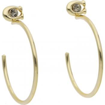 C Hoop Ohrringe von Coach C9355 in Gold