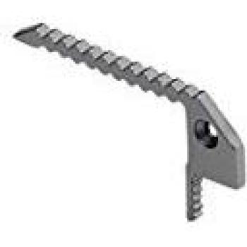 Lot de 2 embouts pour marches d'escalier en profil Down Gris argenté par SLV Glenos 213599