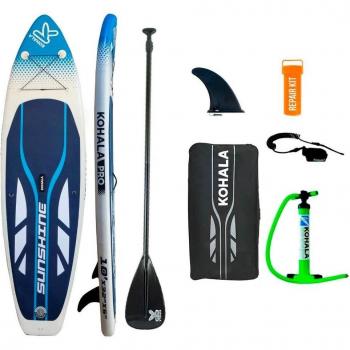 Tabla de Paddle Surf Hinchable con Accesorios Kohala Sunshine Blanco (305 x 81 x 12 cm)