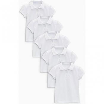 Next Slim Fit Polohemden 5 Stück Baumwolle für Jungen