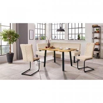 Oliver Eckbank und Tisch Set, 4 Teile, Eiche