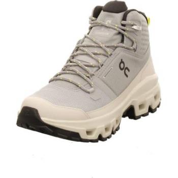 ON Damen Cloudrock Mid WP – Grau, 37 1/2, Outdoor Wanderschuh