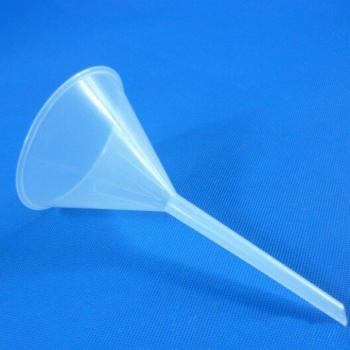 Clear White Plastic Funnel with Long Neck, 90mm Diameter