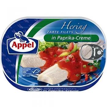 Appel Fischfilets: Hering in Paprika-Creme – 200 g, MSC-Label, 14,95 €/1 kg