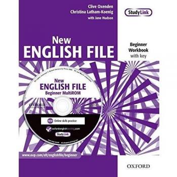 New English File: Beginner: Workbook with key and MultiROM Pack: Six-level...