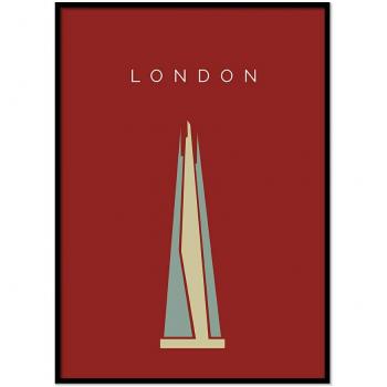 London Shard Landmark Poster – A4