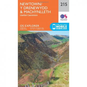 Ordnance Survey Map of Newtown & Machynlleth