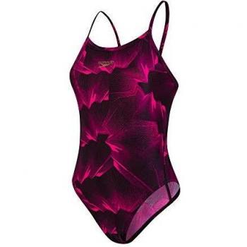 Maillot de Bain Speedo Colourvibe Allover Turnback Femme XL Multicolore