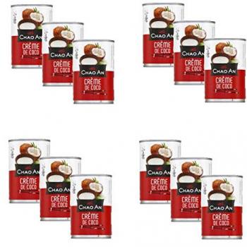 Pack 12 Crèmes de Coco – Chao’an – 400 ml par boîte