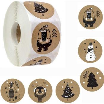 500 PCS Merry Christmas Sticker Set for Cards, Envelopes, Scrapbooking