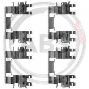 Kit d'accessoires A.B.S. 1087Q, plaquettes de frein à disque pour HONDA: PRELUDE 3, CIVIC 2 Shuttle, CRX 2