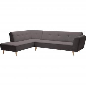 TOM TAILOR HOME Ecksofa New Wave Chic, grau