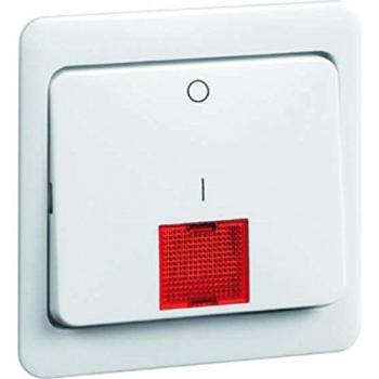 Feuchtraumabdeckung PEHA Wippe – 2‑Plattendesign mit integrierter Linse