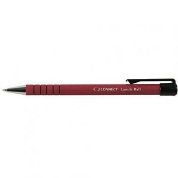 Q-Connect Lamda Ballpoint Pen Medium Red (Pack of 12) KF00671