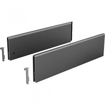 Parois latérales TopSide en acier HETTICH 124 mm anthracite 450 mm
