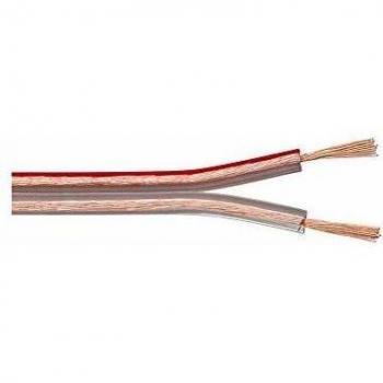 Cable de audio Wentronic LSK 2x1.5-100m 100m Transparente