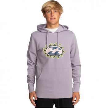 Billabong Felpa Con Cappuccio Crayon Wave Purple Ash L