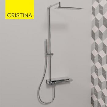 Colonne de douche thermostatique Cristina Ondyna XT48651