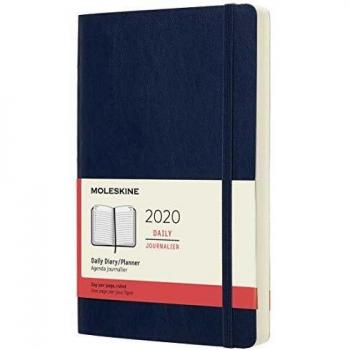 Elastic Closure Moleskine Daily Journal – Sapphire