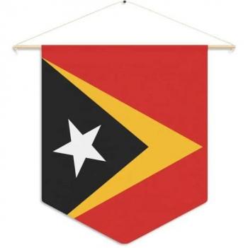 Timor Oriental Flag – 30 × 45 cm – Durable Polyester – Full Color, Front & Back – Includes Accessories