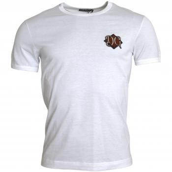 White Logo Embroidered Signature T-Shirt