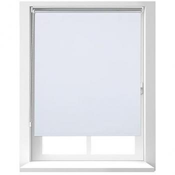 Estor Enrollable Oscurecedor Relaxdays, Cortina Térmica Sin Taladrar, 160 x 95 cm, Blanco