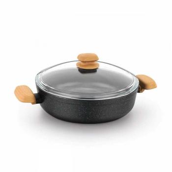 Low‑Casserole 4 L Montana Aluminium Cookware Pair