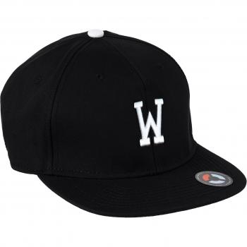 Black W Letter Snapback Cap