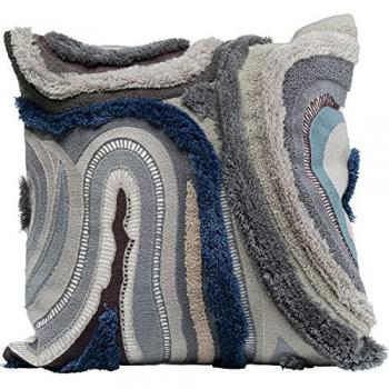 Cojín Bohemio Ondas Azul 45x45cm