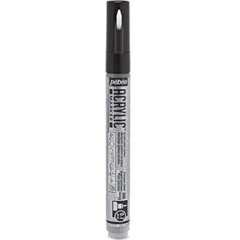 Evidenziatore Pebeo Acrilico Punta Fine 0,7mm Argento di Elde