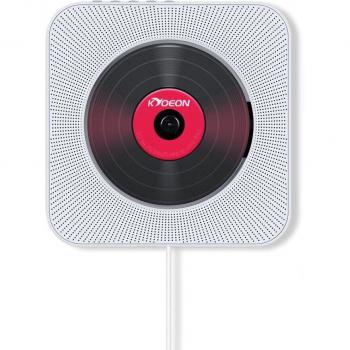Wall-Mounted Bluetooth Music CD Player with Remote Control, 3.5mm Headphone Jack, USB Adapter, FM Radio MP3