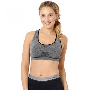 Loisir Fresh Sujetador Bralette Sans Complexe, Negro, Large