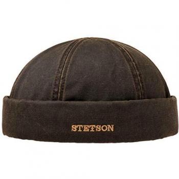 Bonnet Docker Stetson Marron pour l'hiver XXL 62-63 cm