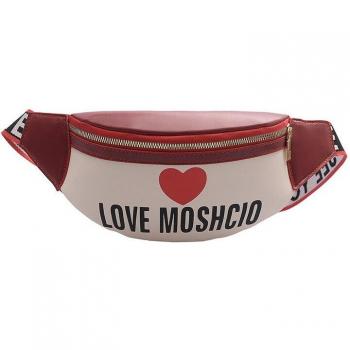 Letter Panelled Leather Belt Bag