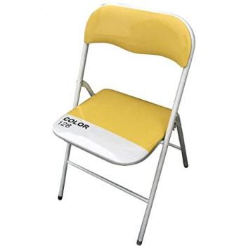 Chaise d'Acier Homeness Closy Jaune