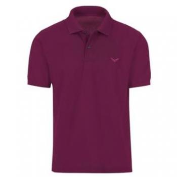 Trigema Damen Poloshirt DELUXE Piqué Gr. S rot (sangria)