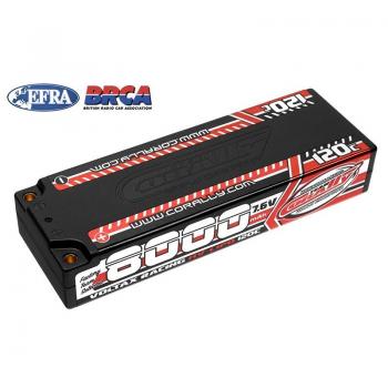 VOLTAX 120C LiPo HV Akku 8000 mAh 7,6V Stick 2S 4mm Bullit