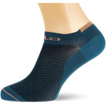 Odlo Training CERAMICOOL Chaussettes Courtes Mixte Adulte, Bluecoral/Orangeclownfish, FR : L