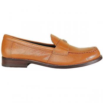 Gr. 38 Tory Burch Damen-Lederloafer Perry Braun